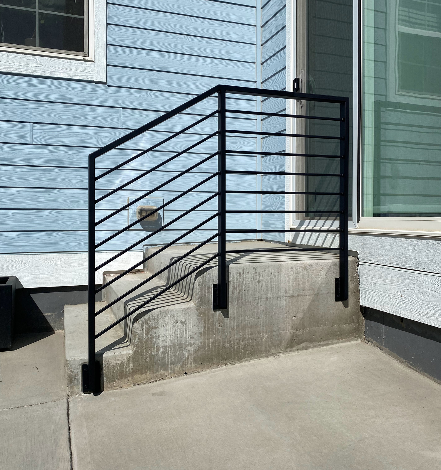 Custom steel furniture piece