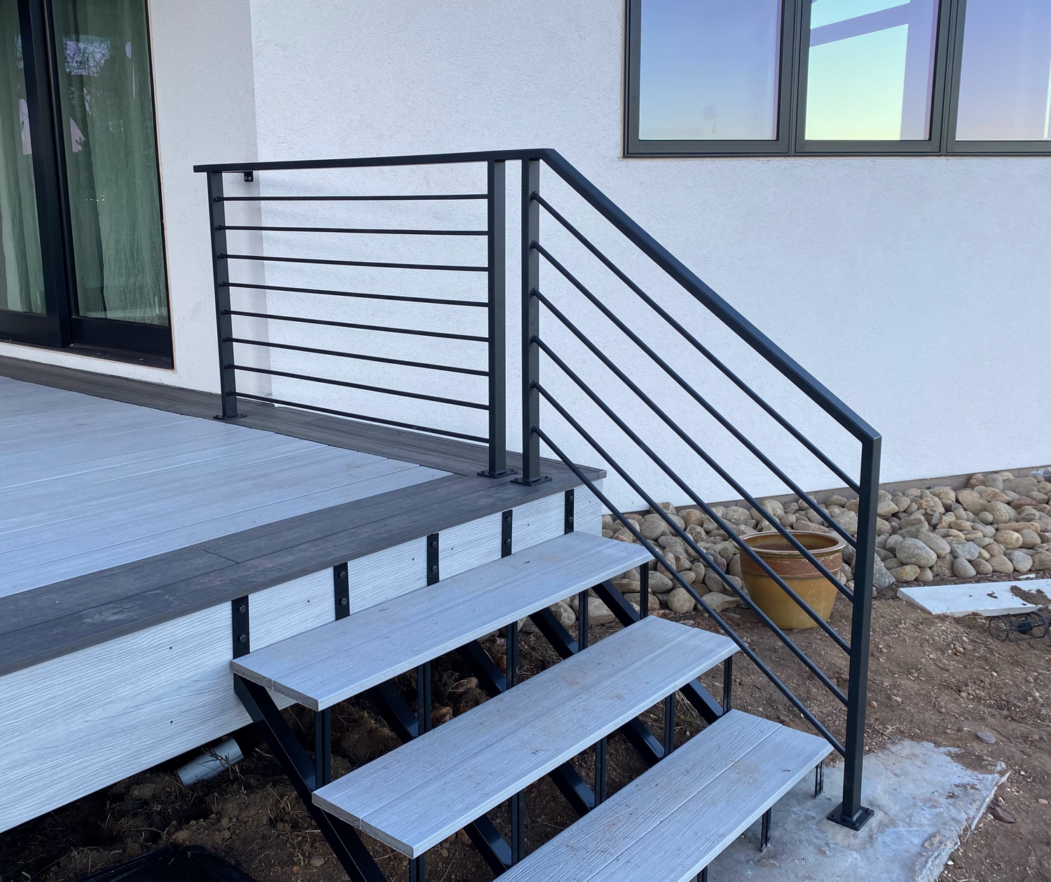 Stair railing detail